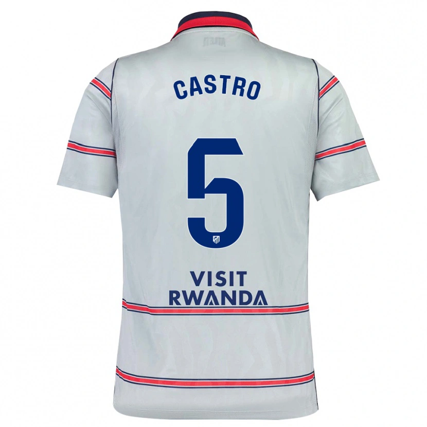 Danxen Pánské Oscar Castro #5 Šedá Červená Tmavě Modrá Třetí Hráčské Dresy 2026/27 Dres