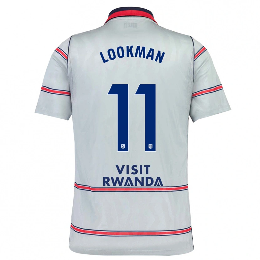 Danxen Pánské Ademola Lookman #11 Šedá Červená Tmavě Modrá Třetí Hráčské Dresy 2026/27 Dres