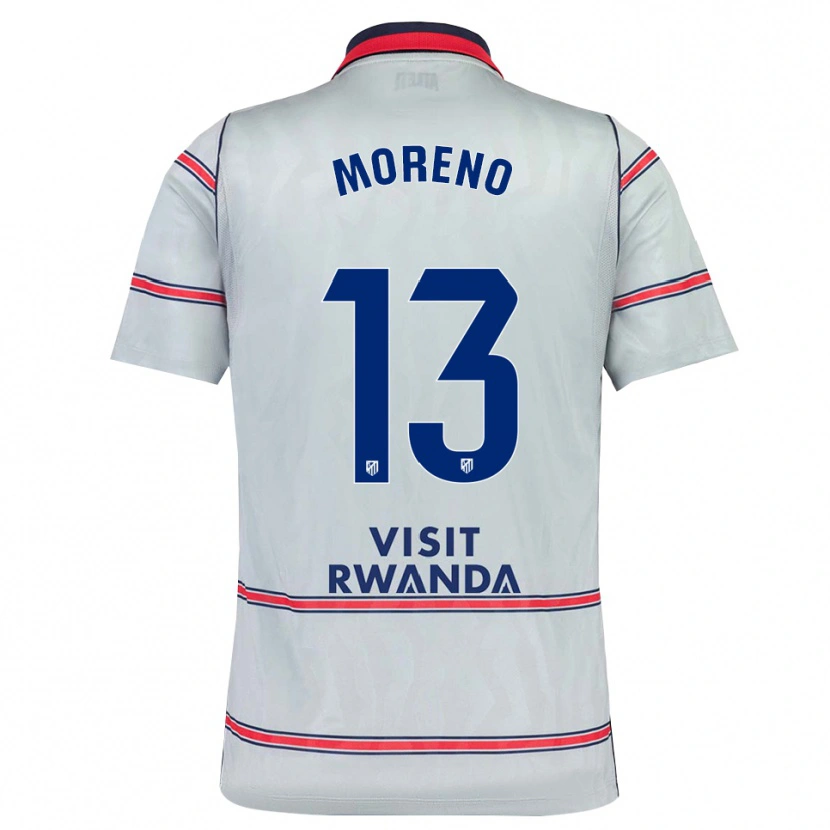 Danxen Pánské Álvaro Moreno #13 Šedá Červená Tmavě Modrá Třetí Hráčské Dresy 2026/27 Dres
