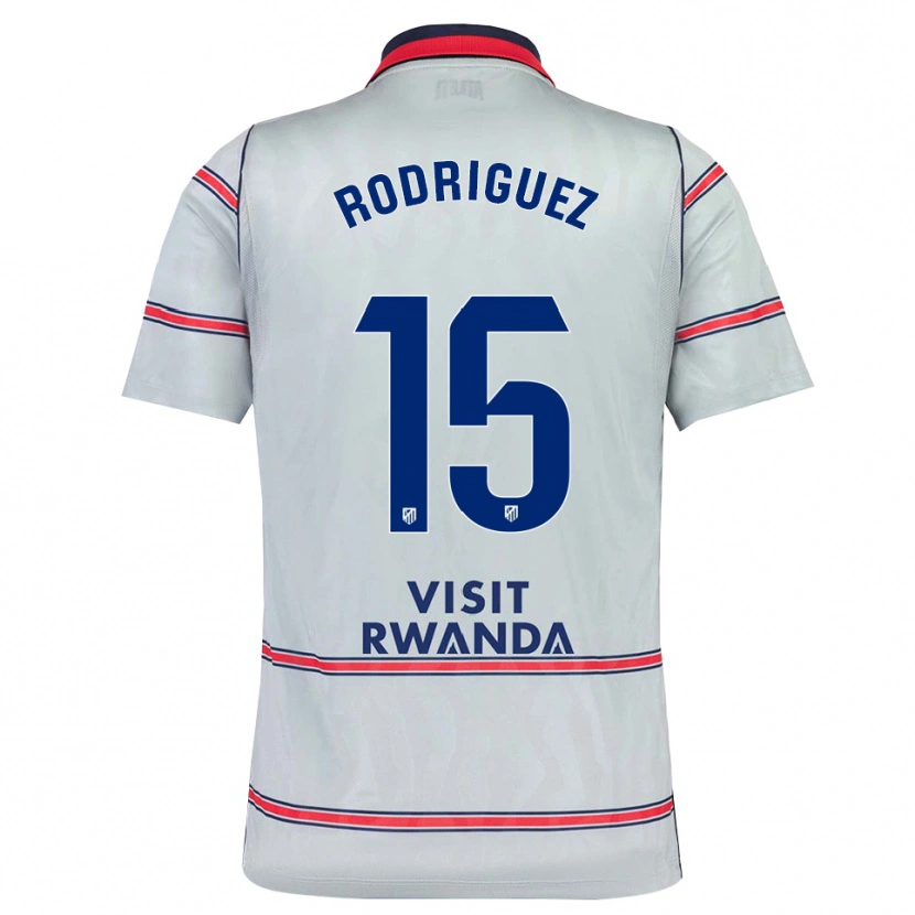 Danxen Pánské Cinta Rodríguez #15 Šedá Červená Tmavě Modrá Třetí Hráčské Dresy 2026/27 Dres