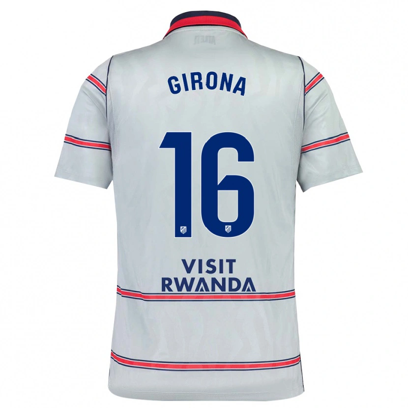 Danxen Pánské Raúl Girona #16 Šedá Červená Tmavě Modrá Třetí Hráčské Dresy 2026/27 Dres