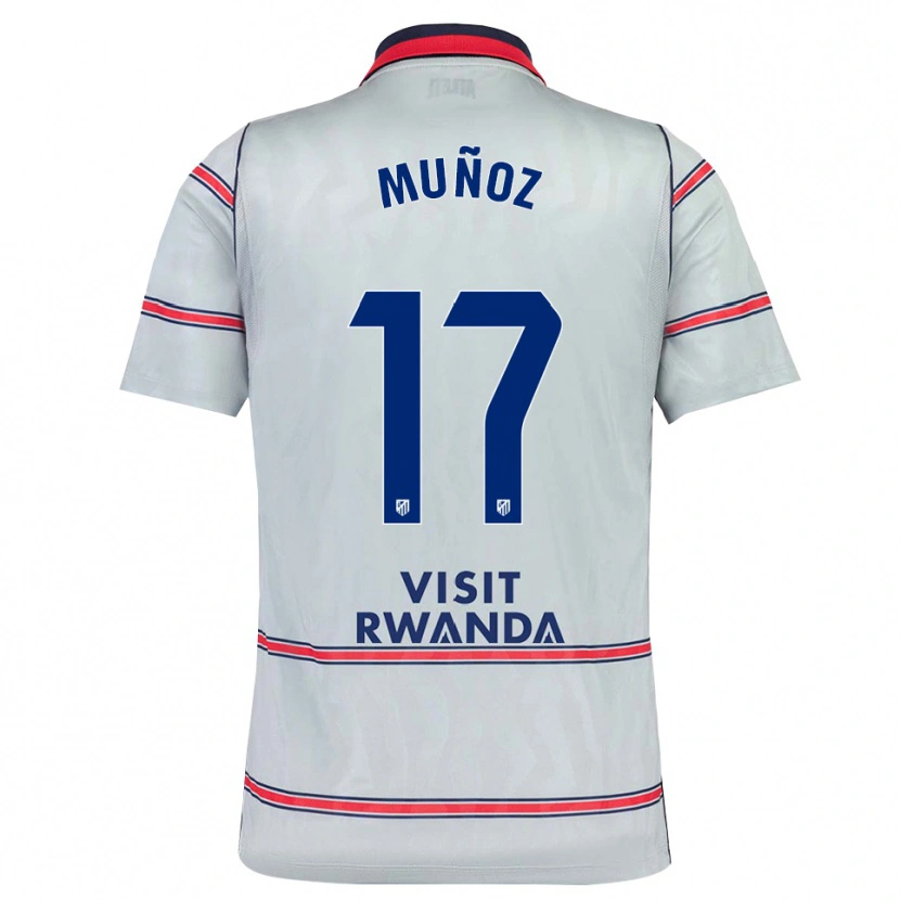 Danxen Pánské David Muñoz #17 Šedá Červená Tmavě Modrá Třetí Hráčské Dresy 2026/27 Dres