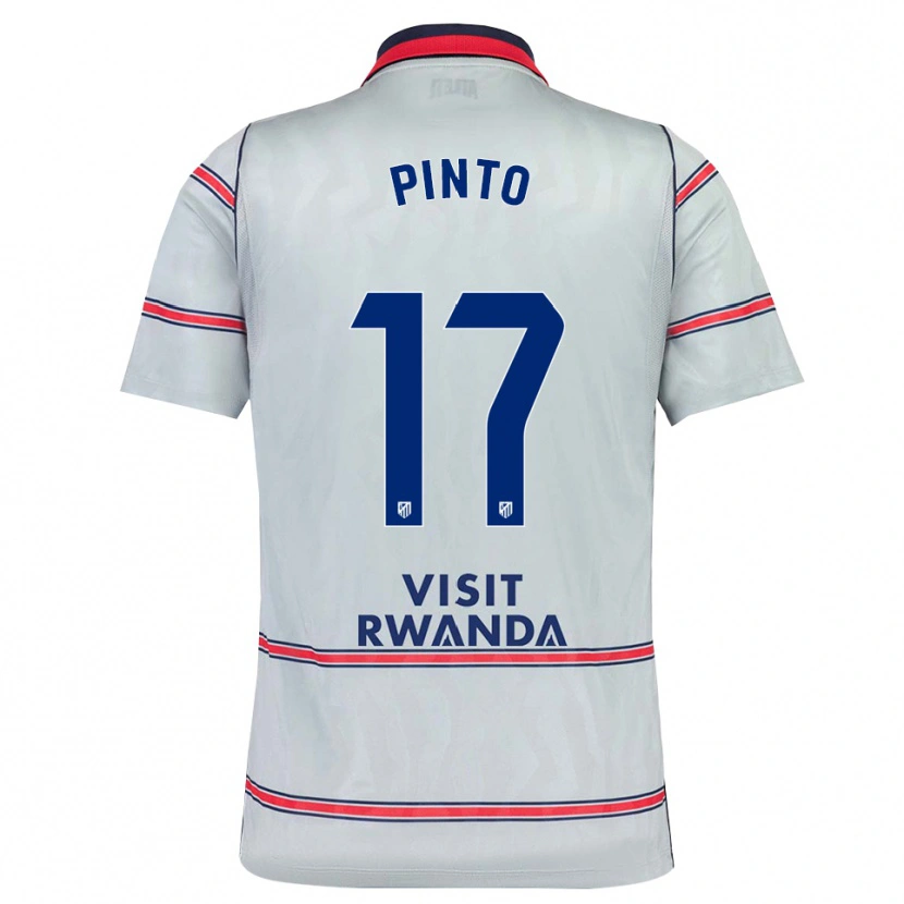 Danxen Pánské Tatiana Pinto #17 Šedá Červená Tmavě Modrá Třetí Hráčské Dresy 2026/27 Dres