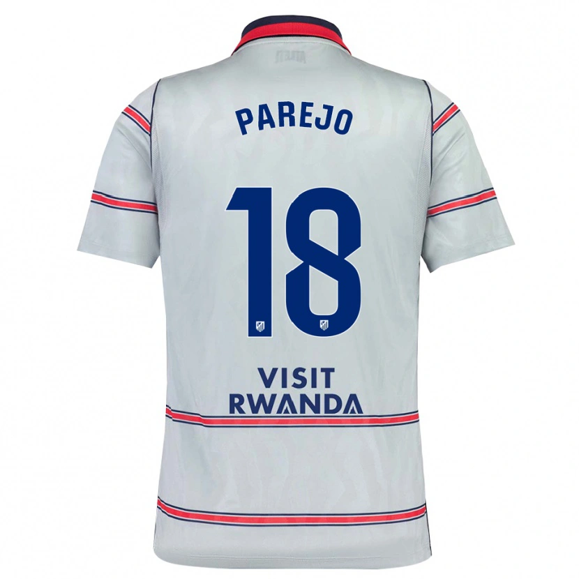 Danxen Pánské Óscar Parejo #18 Šedá Červená Tmavě Modrá Třetí Hráčské Dresy 2026/27 Dres