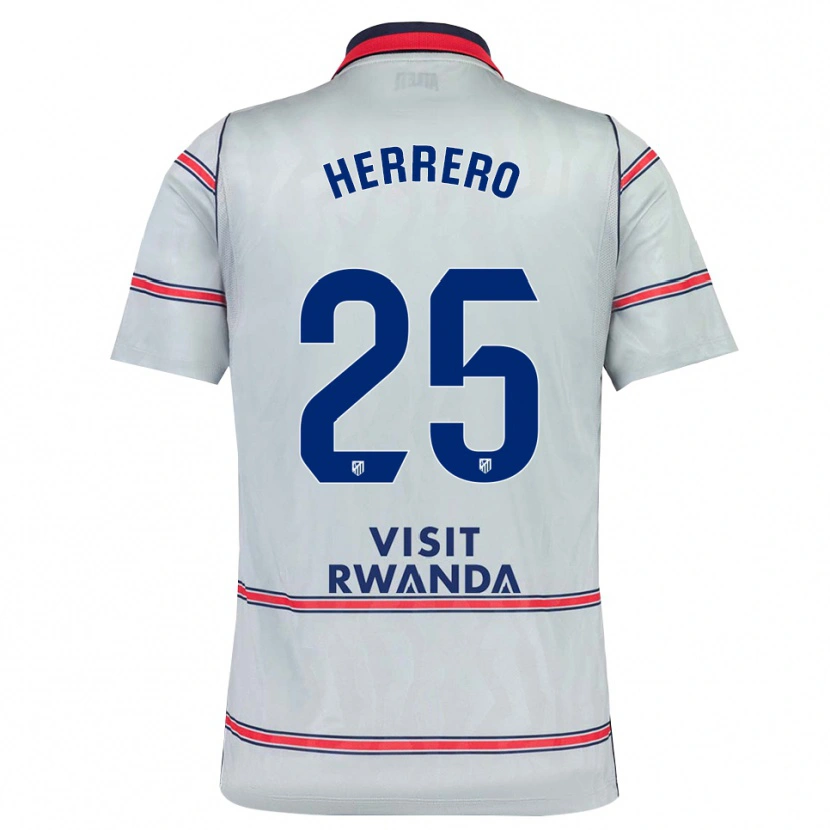 Danxen Pánské Alex Herrero #25 Šedá Červená Tmavě Modrá Třetí Hráčské Dresy 2026/27 Dres