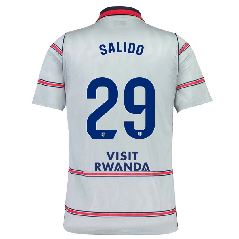 Danxen Pánské Alberto Salido #29 Šedá Červená Tmavě Modrá Třetí Hráčské Dresy 2026/27 Dres