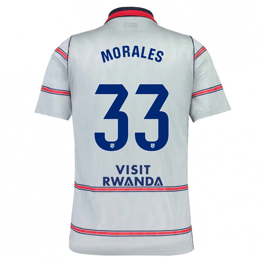 Danxen Pánské Luismi Morales #33 Šedá Červená Tmavě Modrá Třetí Hráčské Dresy 2026/27 Dres