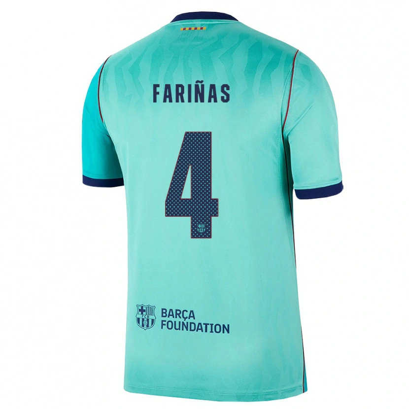 Danxen Pánské Brian Fariñas #4 Azurová Tmavě Tyrkysová Královská Modř Třetí Hráčské Dresy 2026/27 Dres