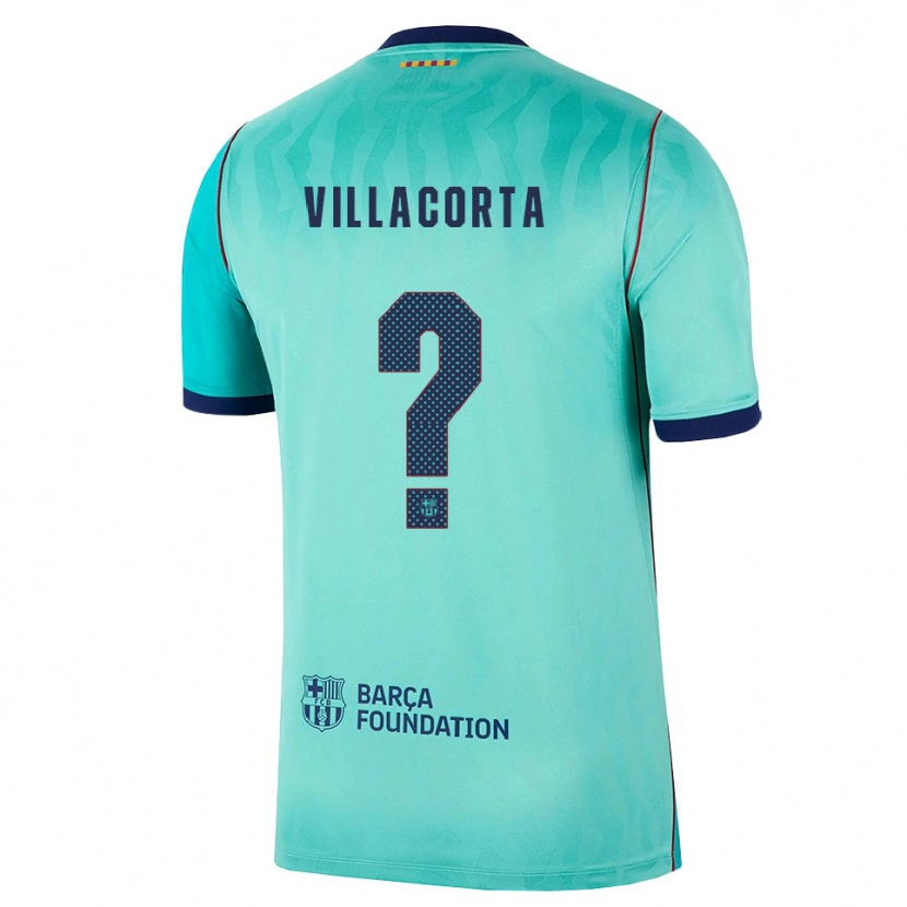 Danxen Pánské Pere Villacorta #0 Azurová Tmavě Tyrkysová Královská Modř Třetí Hráčské Dresy 2026/27 Dres