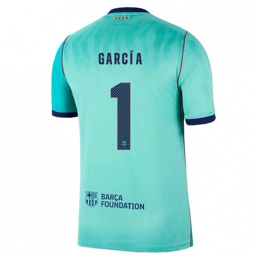 Danxen Pánské Joan García #1 Azurová Tmavě Tyrkysová Královská Modř Třetí Hráčské Dresy 2026/27 Dres