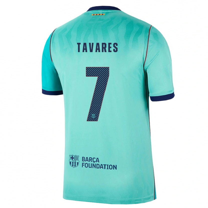 Danxen Pánské Ajay Tavares #7 Azurová Tmavě Tyrkysová Královská Modř Třetí Hráčské Dresy 2026/27 Dres