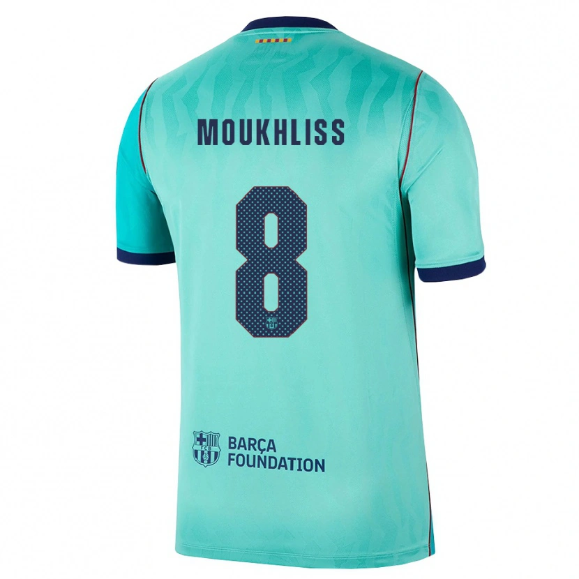 Danxen Pánské Moha Moukhliss #8 Azurová Tmavě Tyrkysová Královská Modř Třetí Hráčské Dresy 2026/27 Dres