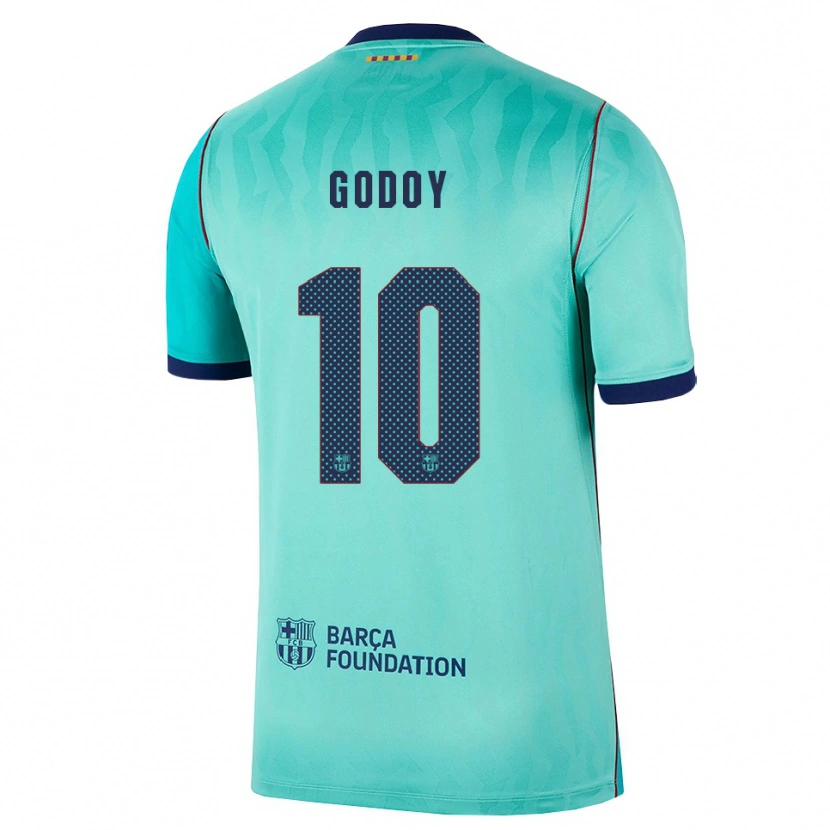 Danxen Pánské Alan Godoy #10 Azurová Tmavě Tyrkysová Královská Modř Třetí Hráčské Dresy 2026/27 Dres