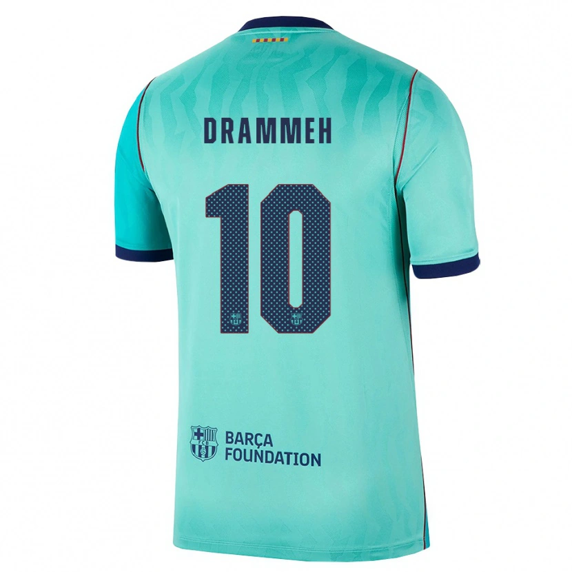 Danxen Pánské Alieu Drammeh #10 Azurová Tmavě Tyrkysová Královská Modř Třetí Hráčské Dresy 2026/27 Dres