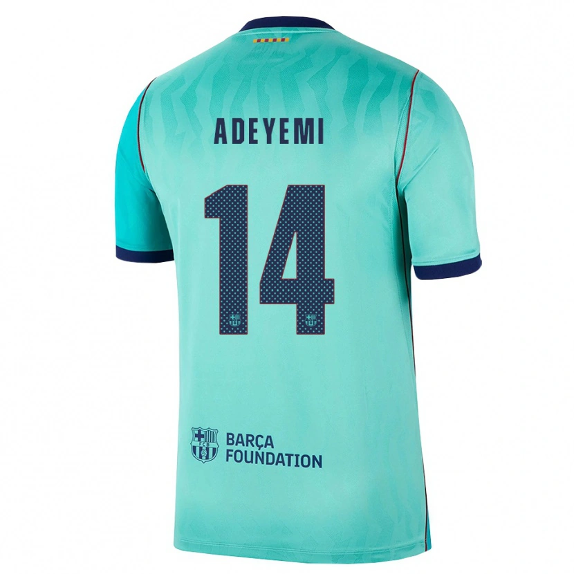 Danxen Pánské Karim Adeyemi #14 Azurová Tmavě Tyrkysová Královská Modř Třetí Hráčské Dresy 2026/27 Dres