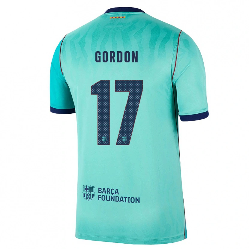 Danxen Pánské Anthony Gordon #17 Azurová Tmavě Tyrkysová Královská Modř Třetí Hráčské Dresy 2026/27 Dres