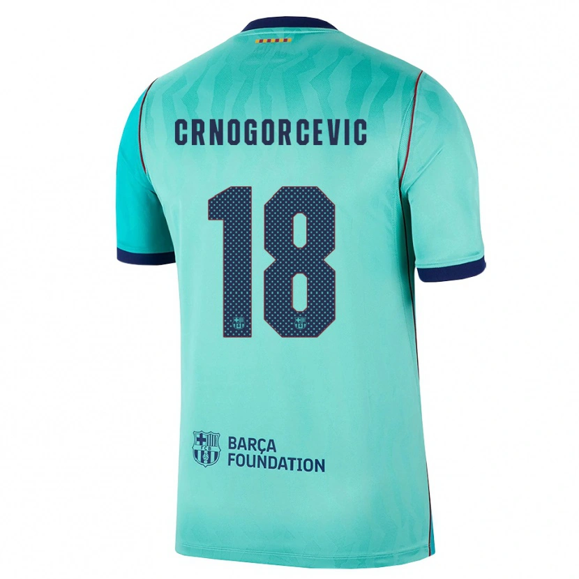 Danxen Pánské Ana-Maria Crnogorcevic #18 Azurová Tmavě Tyrkysová Královská Modř Třetí Hráčské Dresy 2026/27 Dres