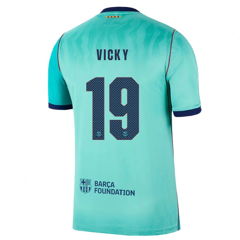 Danxen Pánské Vicky López #19 Azurová Tmavě Tyrkysová Královská Modř Třetí Hráčské Dresy 2026/27 Dres