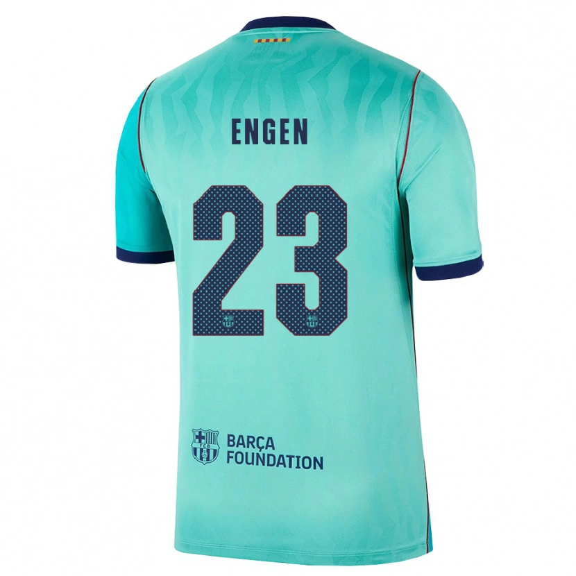 Danxen Pánské Ingrid Engen #23 Azurová Tmavě Tyrkysová Královská Modř Třetí Hráčské Dresy 2026/27 Dres