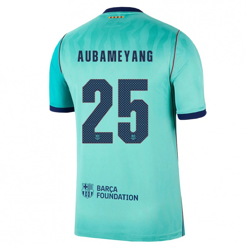 Danxen Pánské Pierre Emerick Aubameyang #25 Azurová Tmavě Tyrkysová Královská Modř Třetí Hráčské Dresy 2026/27 Dres