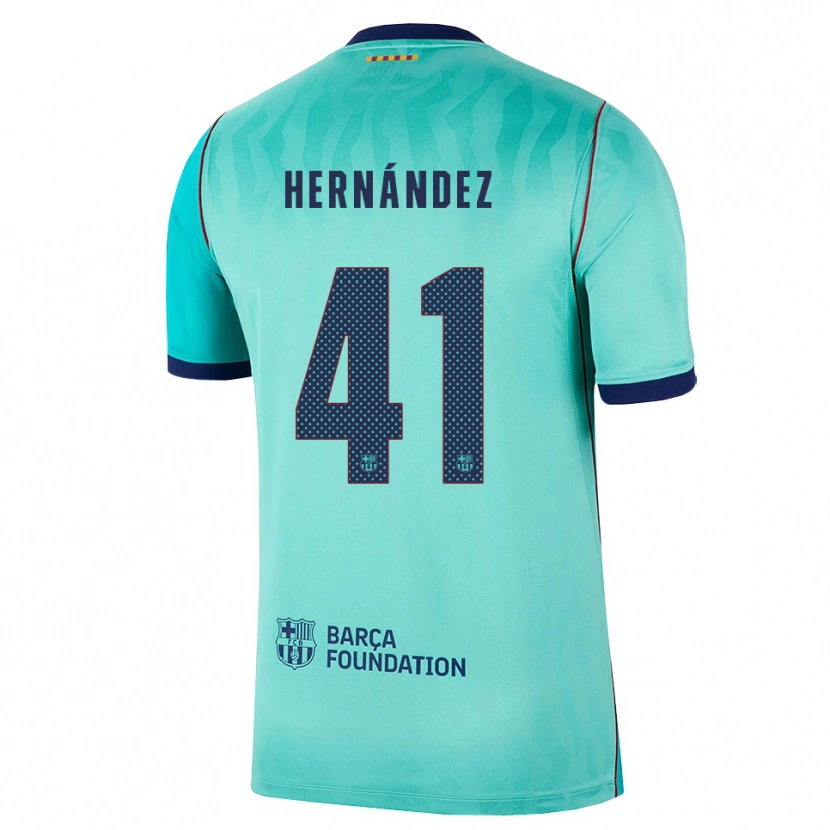 Danxen Pánské Juan Hernández #41 Azurová Tmavě Tyrkysová Královská Modř Třetí Hráčské Dresy 2026/27 Dres