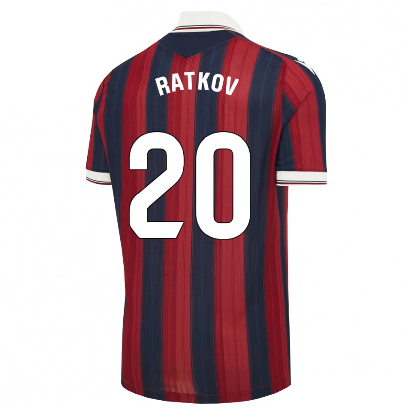 Danxen Pánské Petar Ratkov #20 Půlnoční Modrá Červená Domů Hráčské Dresy 2026/27 Dres