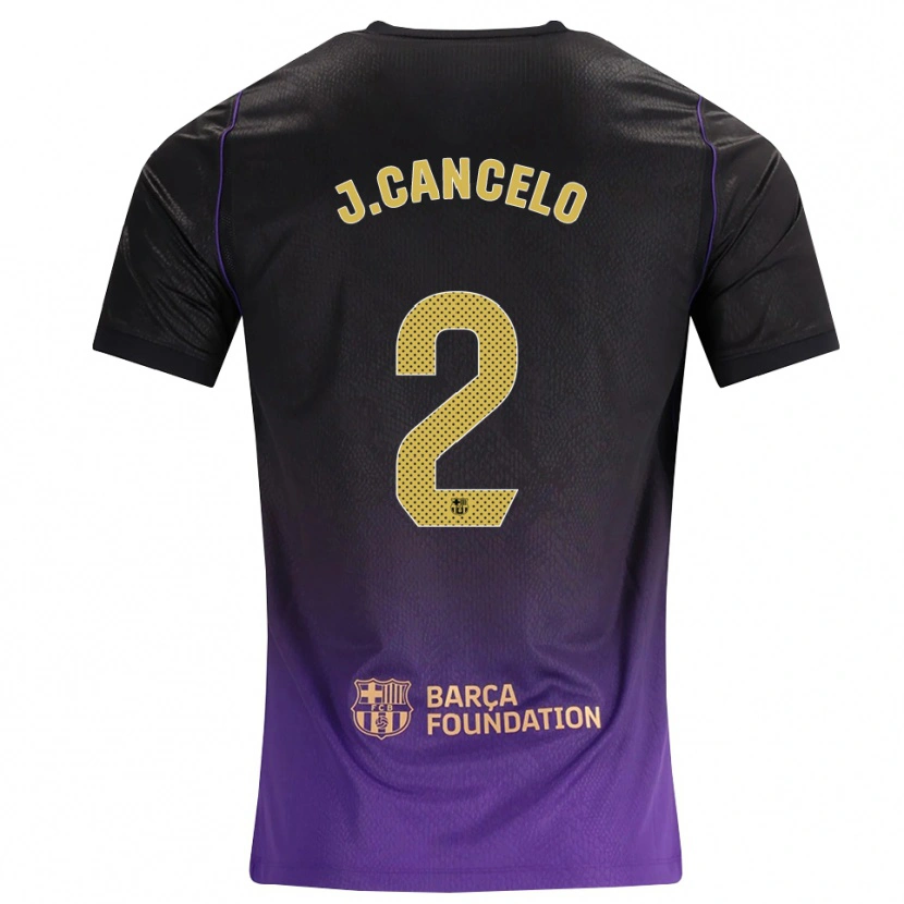 Danxen Pánské João Cancelo #2 Fialová Žlutá Černá Daleko Hráčské Dresy 2026/27 Dres