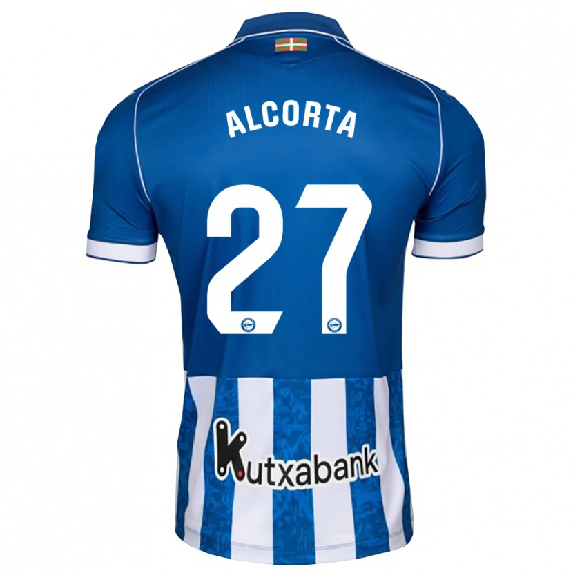 Danxen Dámské Alaitz Alcorta #27 Modrá Bílá Černá Domů Hráčské Dresy 2026/27 Dres
