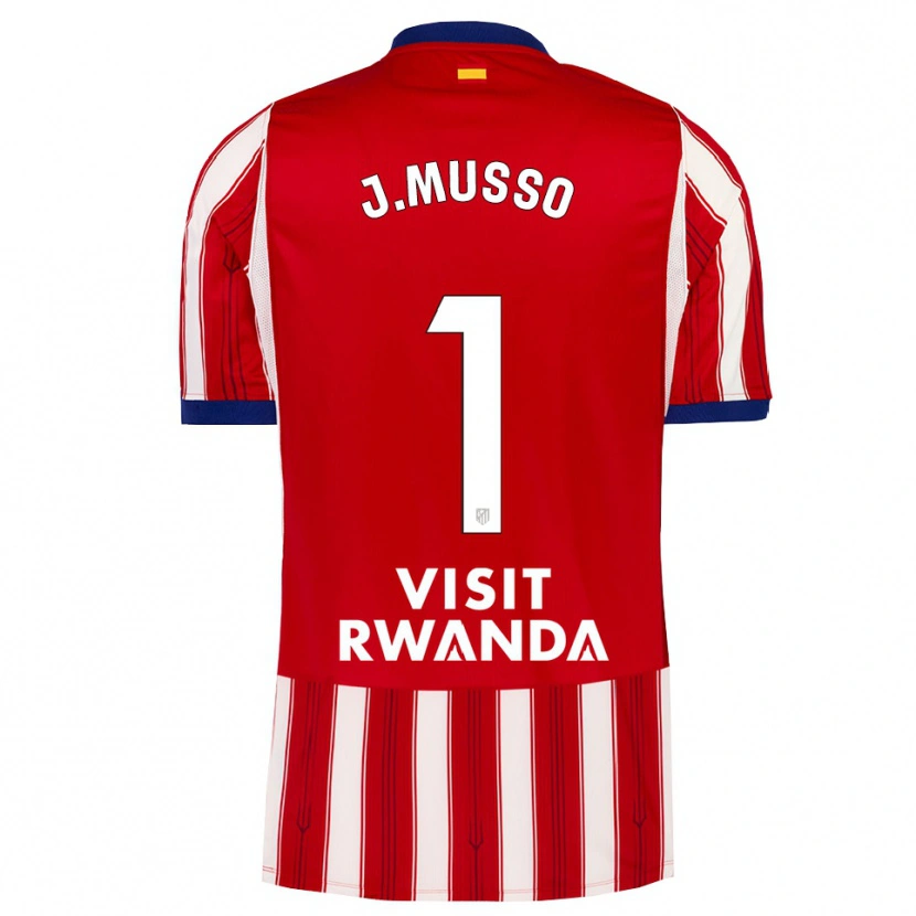Danxen Dámské Juan Musso #1 Královská Modř Červená Bílá Domů Hráčské Dresy 2026/27 Dres