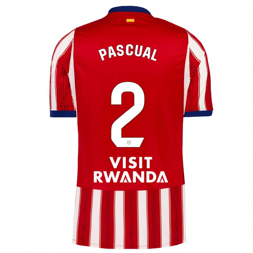 Danxen Dámské Martin Pascual #2 Královská Modř Červená Bílá Domů Hráčské Dresy 2026/27 Dres