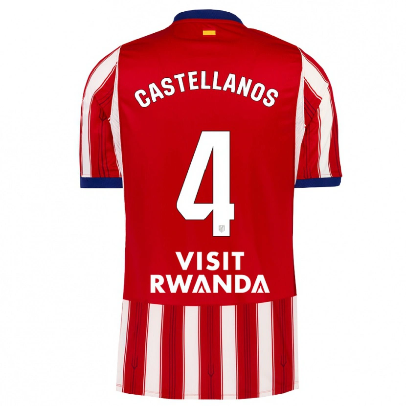 Danxen Dámské Iván Castellanos #4 Královská Modř Červená Bílá Domů Hráčské Dresy 2026/27 Dres
