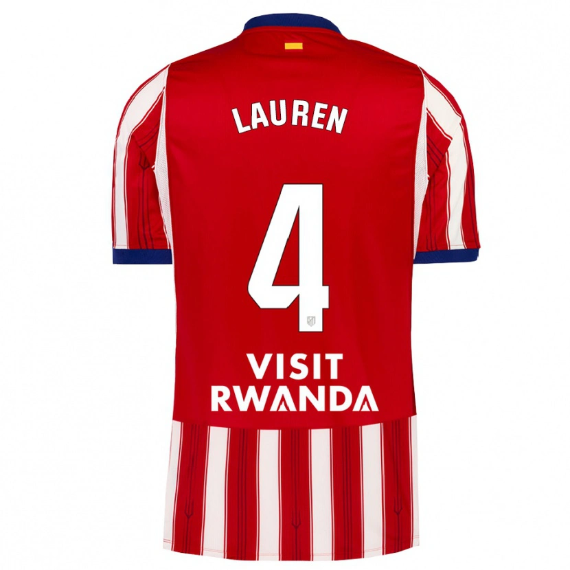 Danxen Dámské Lauren Eduarda Leal Costa #4 Královská Modř Červená Bílá Domů Hráčské Dresy 2026/27 Dres