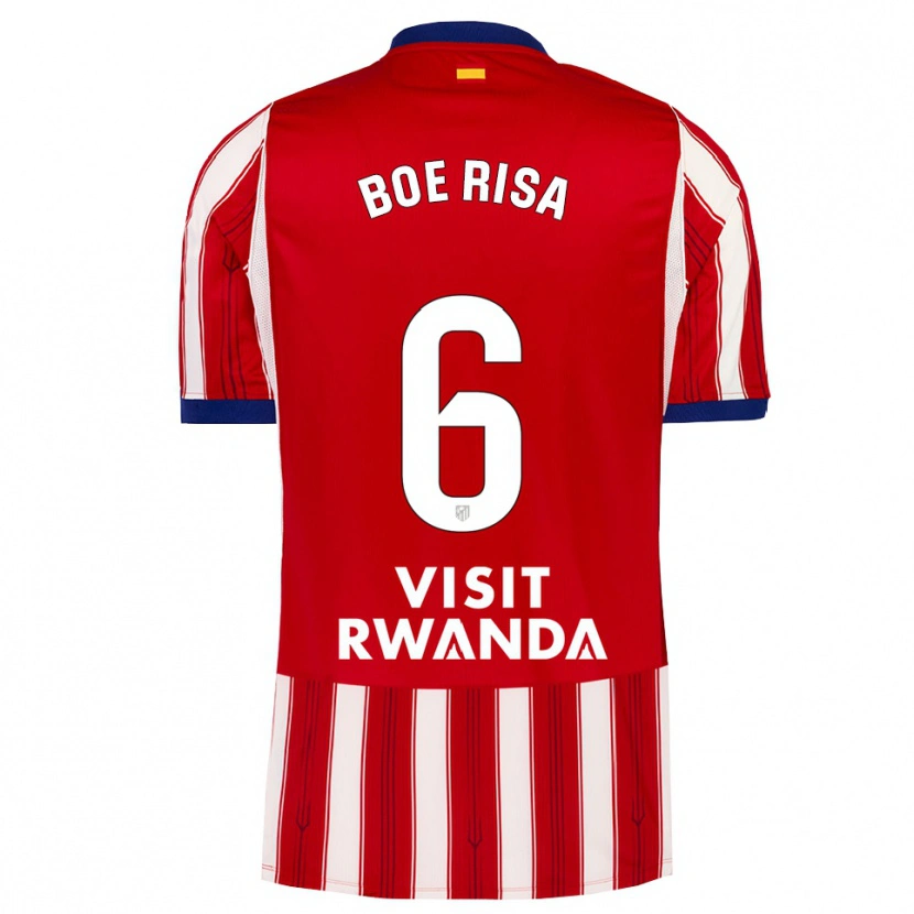 Danxen Dámské Vilde Bøe Risa #6 Královská Modř Červená Bílá Domů Hráčské Dresy 2026/27 Dres