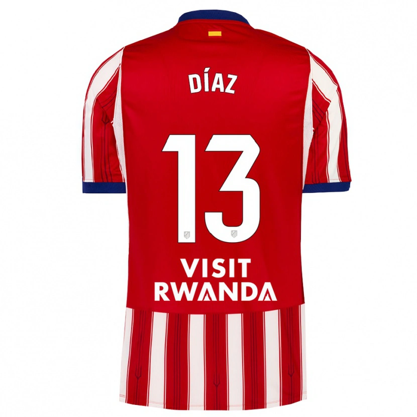 Danxen Dámské Diego Díaz #13 Královská Modř Červená Bílá Domů Hráčské Dresy 2026/27 Dres