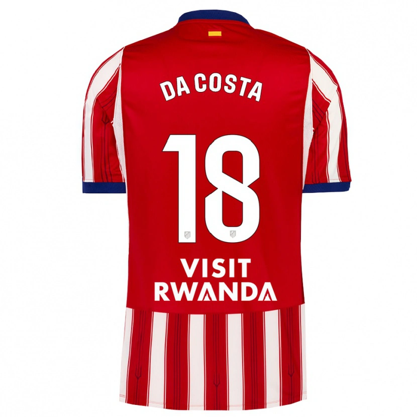 Danxen Dámské Mario Da Costa #18 Královská Modř Červená Bílá Domů Hráčské Dresy 2026/27 Dres