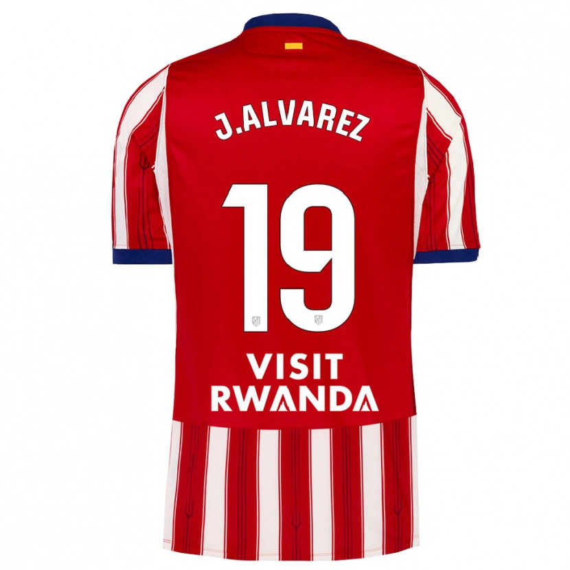 Danxen Dámské Julián Alvarez #19 Královská Modř Červená Bílá Domů Hráčské Dresy 2026/27 Dres