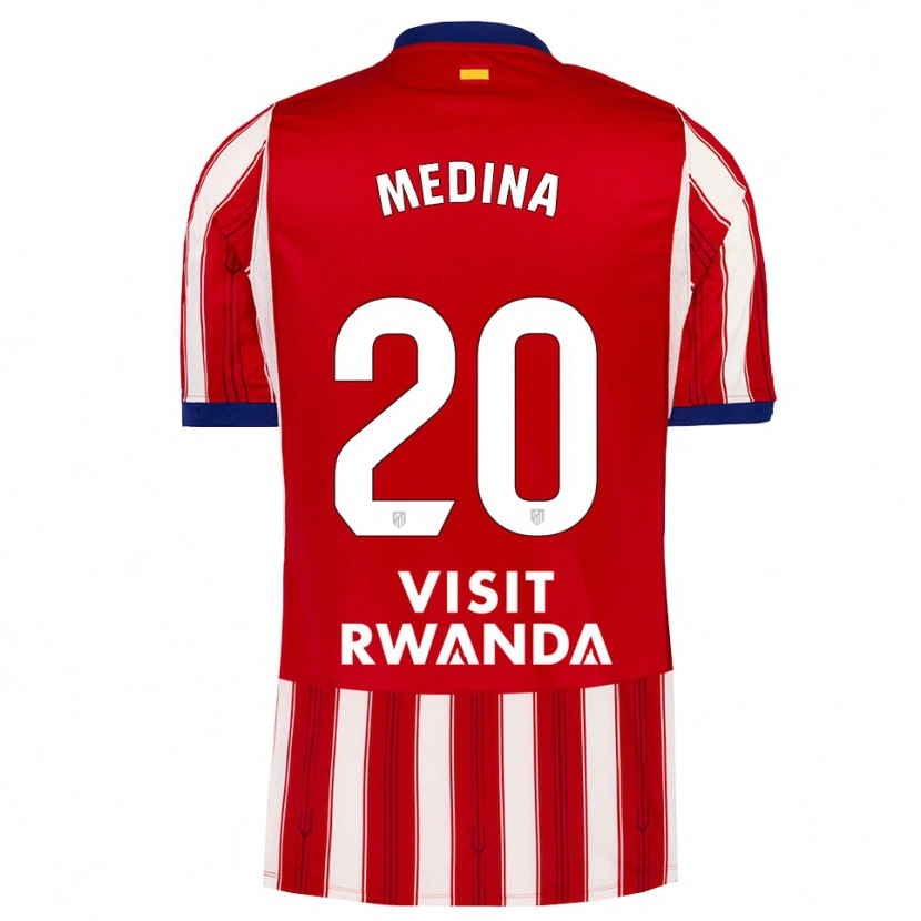 Danxen Dámské Andrea Medina #20 Královská Modř Červená Bílá Domů Hráčské Dresy 2026/27 Dres