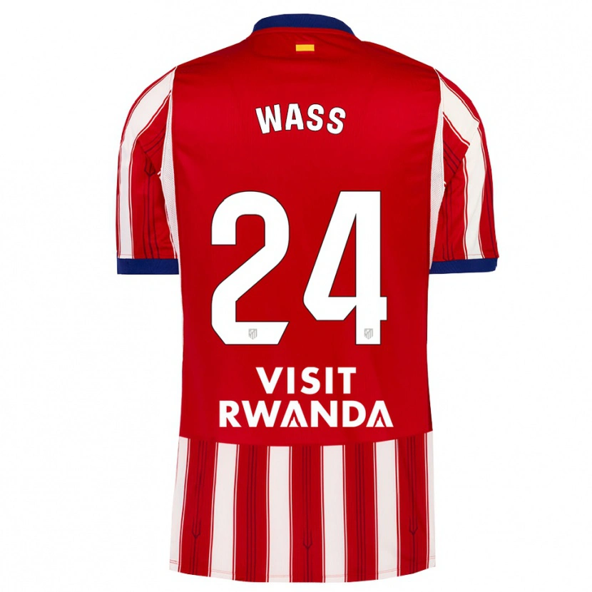 Danxen Dámské Daniel Wass #24 Královská Modř Červená Bílá Domů Hráčské Dresy 2026/27 Dres