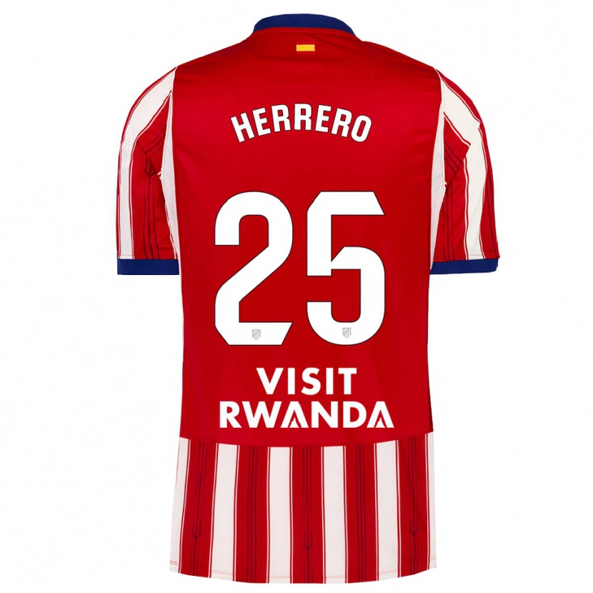 Danxen Dámské Alex Herrero #25 Královská Modř Červená Bílá Domů Hráčské Dresy 2026/27 Dres