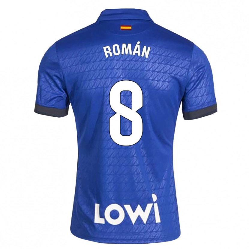 Danxen Dámské Manu Román #8 Modrá Bílá Černá Domů Hráčské Dresy 2026/27 Dres