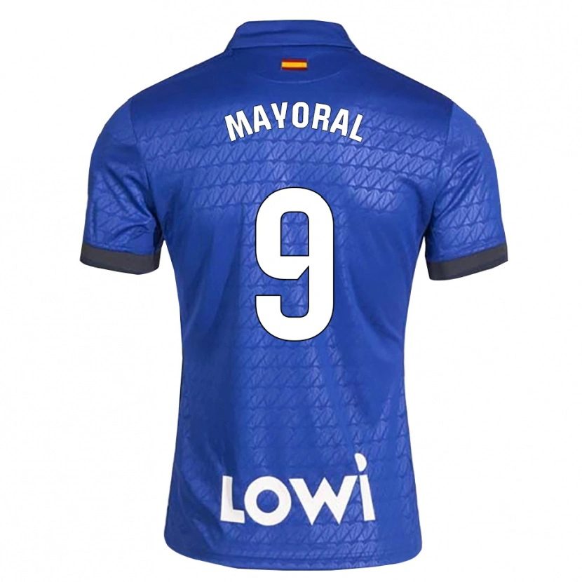 Danxen Dámské Borja Mayoral #9 Modrá Bílá Černá Domů Hráčské Dresy 2026/27 Dres