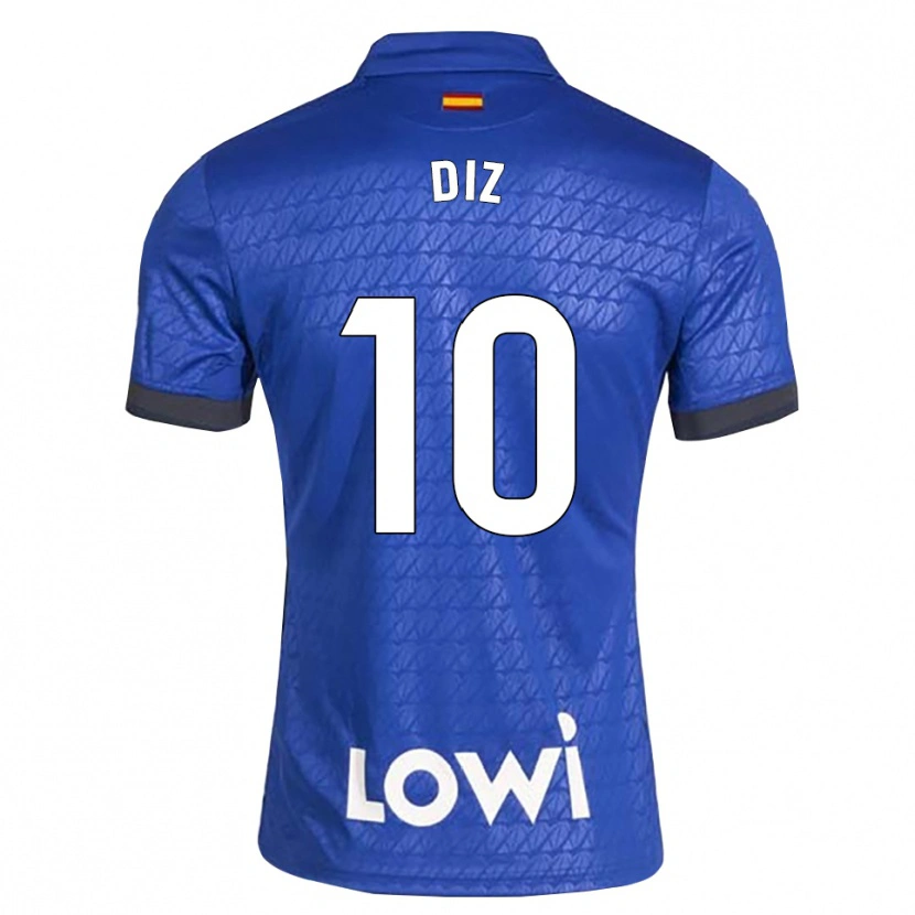 Danxen Dámské Rafa Diz #10 Modrá Bílá Černá Domů Hráčské Dresy 2026/27 Dres