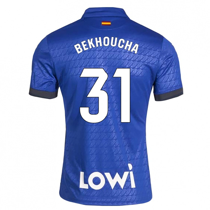 Danxen Dámské Ismael Bekhoucha #31 Modrá Bílá Černá Domů Hráčské Dresy 2026/27 Dres