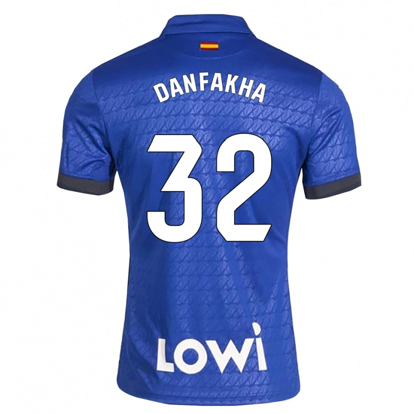 Danxen Dámské Ibrahima Danfakha #32 Modrá Bílá Černá Domů Hráčské Dresy 2026/27 Dres