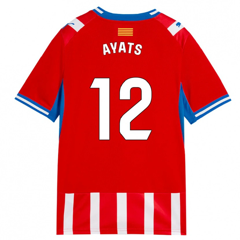 Danxen Dámské Mònica Ayats #12 Červená Bílá Nebesky Modrá Domů Hráčské Dresy 2026/27 Dres