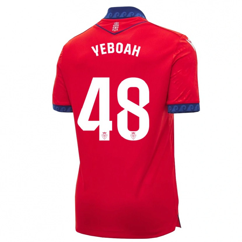 Danxen Dámské Rockson Yeboah #48 Červená Tmavě Modrá Bílá Domů Hráčské Dresy 2026/27 Dres