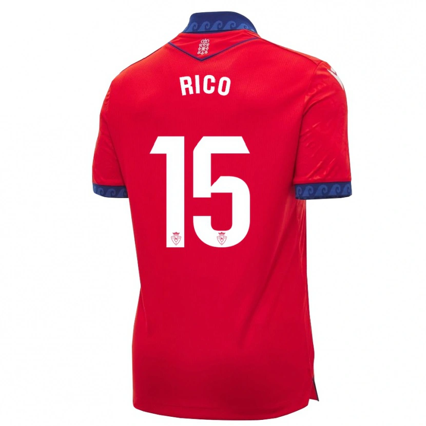 Danxen Dámské Diego Rico #15 Červená Tmavě Modrá Bílá Domů Hráčské Dresy 2026/27 Dres