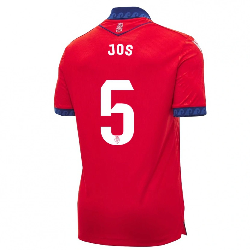 Danxen Dámské Josune Urdaniz Maurin #5 Červená Tmavě Modrá Bílá Domů Hráčské Dresy 2026/27 Dres