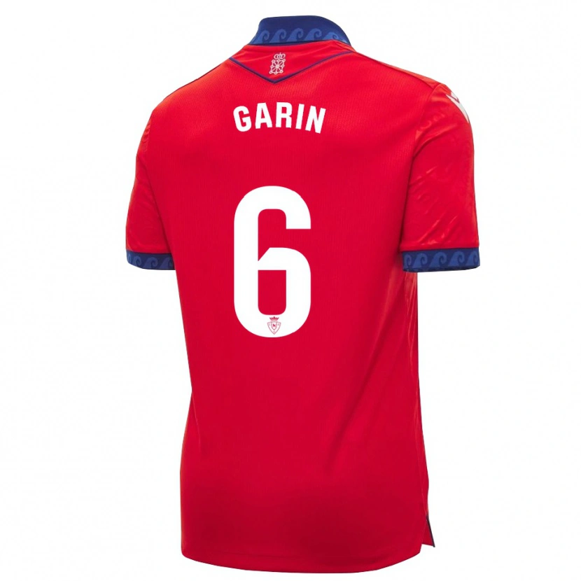 Danxen Dámské Xabi Garin #6 Červená Tmavě Modrá Bílá Domů Hráčské Dresy 2026/27 Dres
