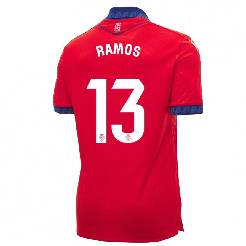 Danxen Dámské Darío Ramos #13 Červená Tmavě Modrá Bílá Domů Hráčské Dresy 2026/27 Dres